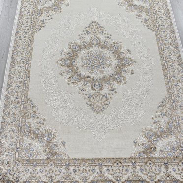 Ковер 27236A - CREAM / BLUE - Прямоугольник - коллекция MOSSO