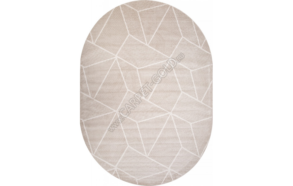 Ковер F057 - BEIGE - Овал - коллекция TORNADO