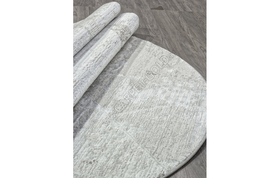 Ковер F196 - CREAM-GRAY - Овал - коллекция SIRIUS