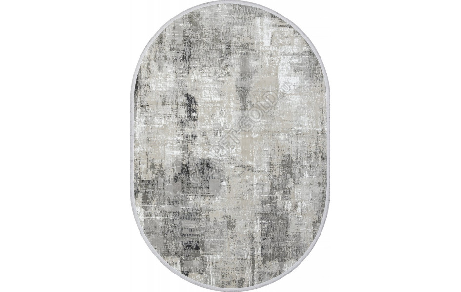 Ковер C288AG - GREY / ANTRACITE - Овал - коллекция LORENZO
